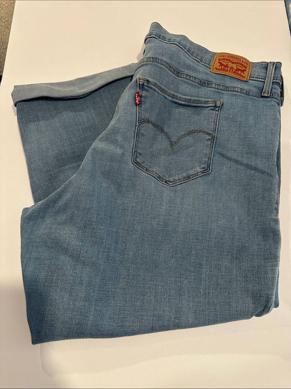 Levi's Light Blue Capri’s
